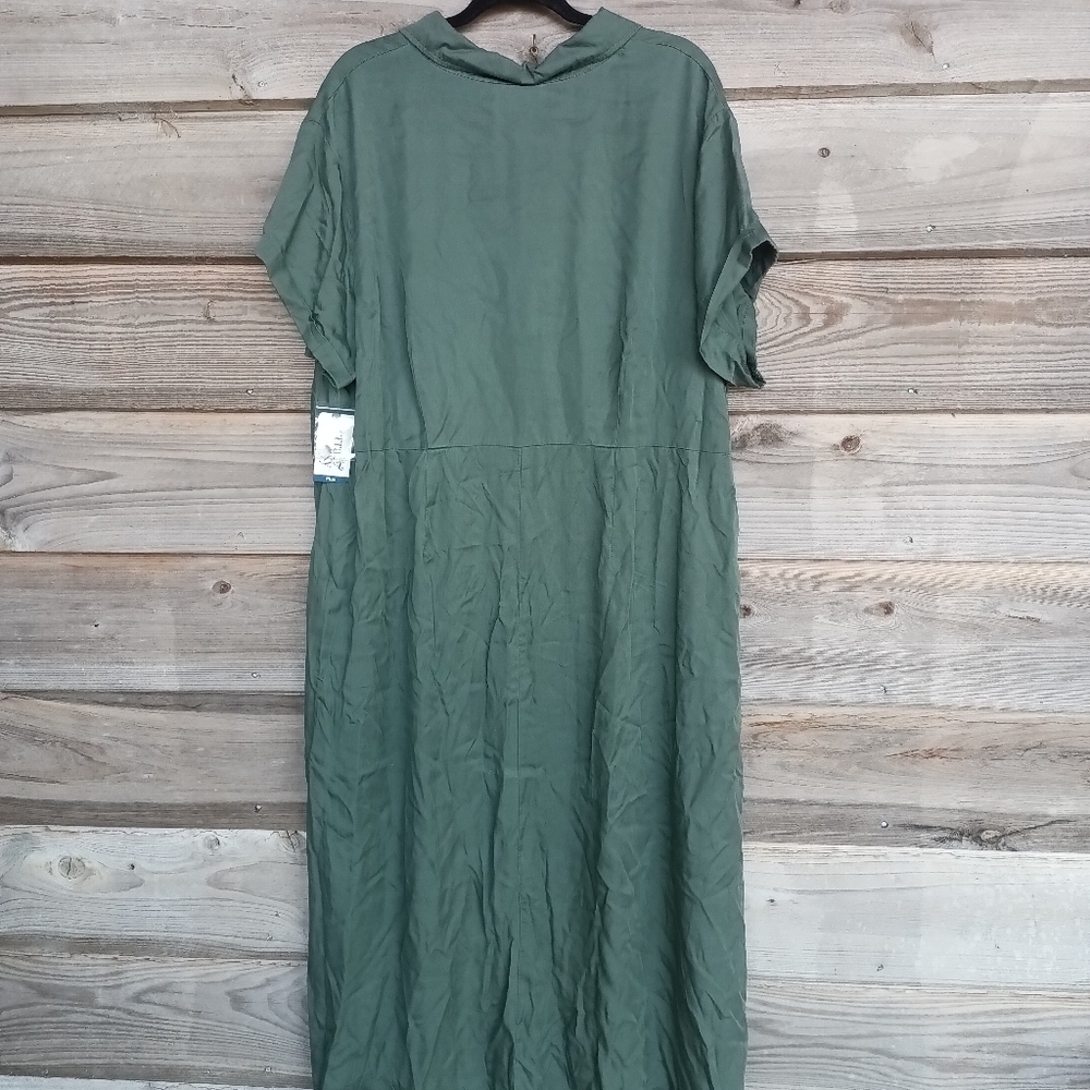 🆕 Terra & Sky Collar Shirt Dress - Picture 6 of 8